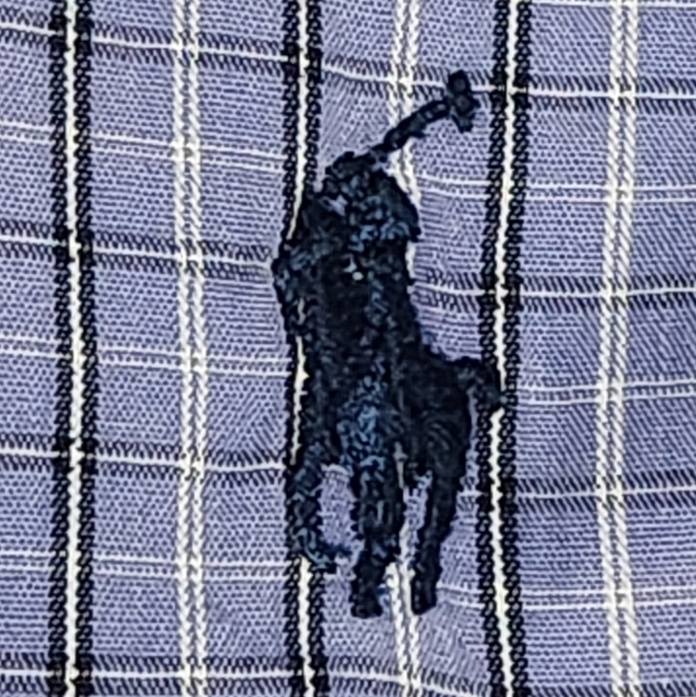Polo Ralph Lauren Andrew Mens Long Sleeve Blue Plaid Dress Shirt 17 - Picture 3 of 8